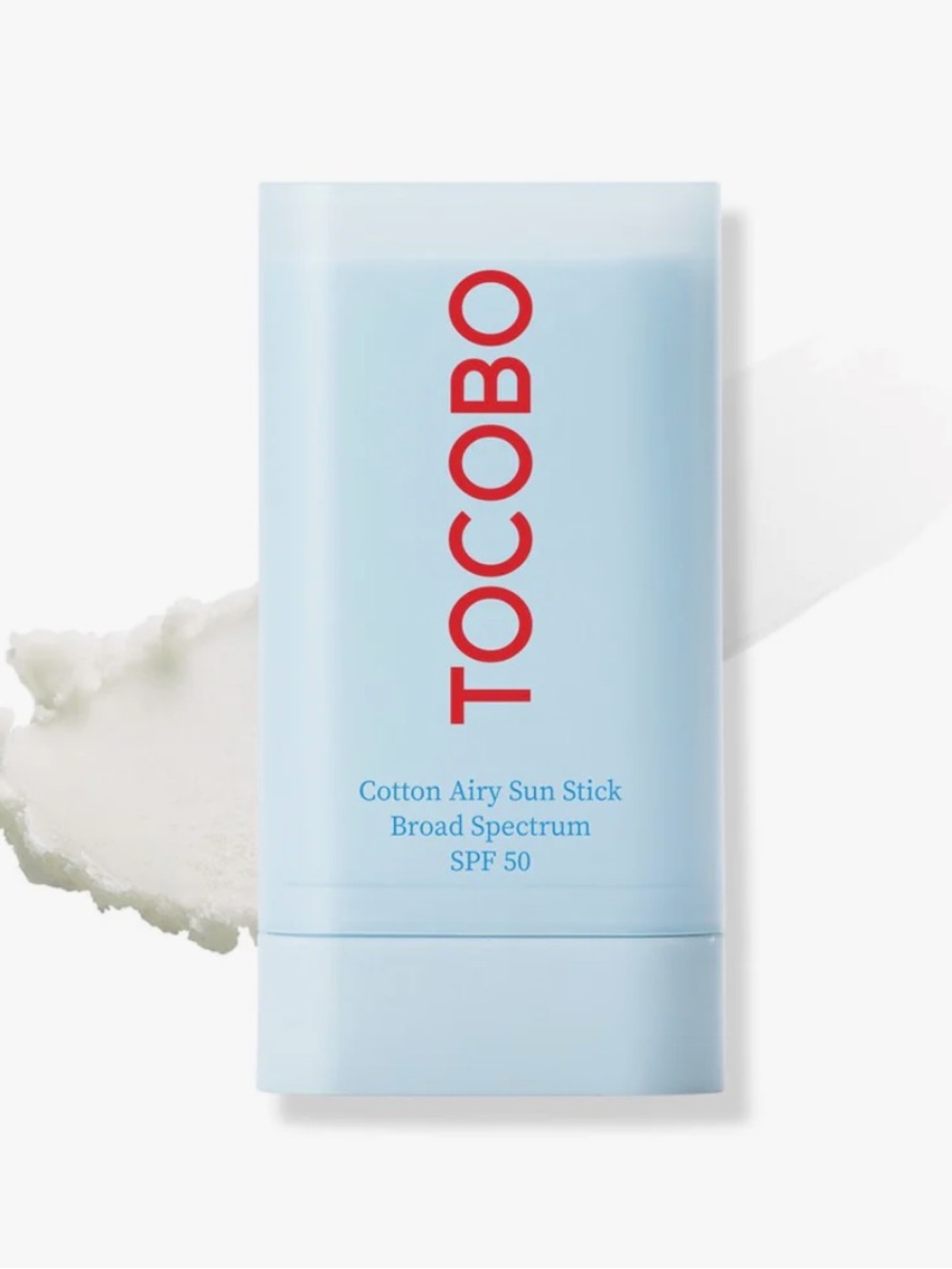 Tocobo Cotton Airy Sun Stick invisible sunscreen doubles as primer controls oil